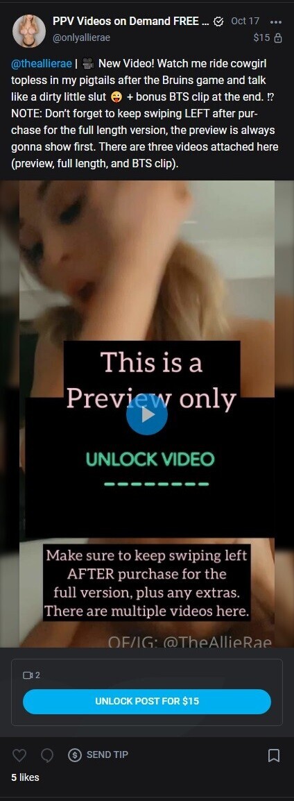 Allie Rae Nude Leaked Onlyfans Photo Allie Rae Nude Leaked Onlyfans Photo